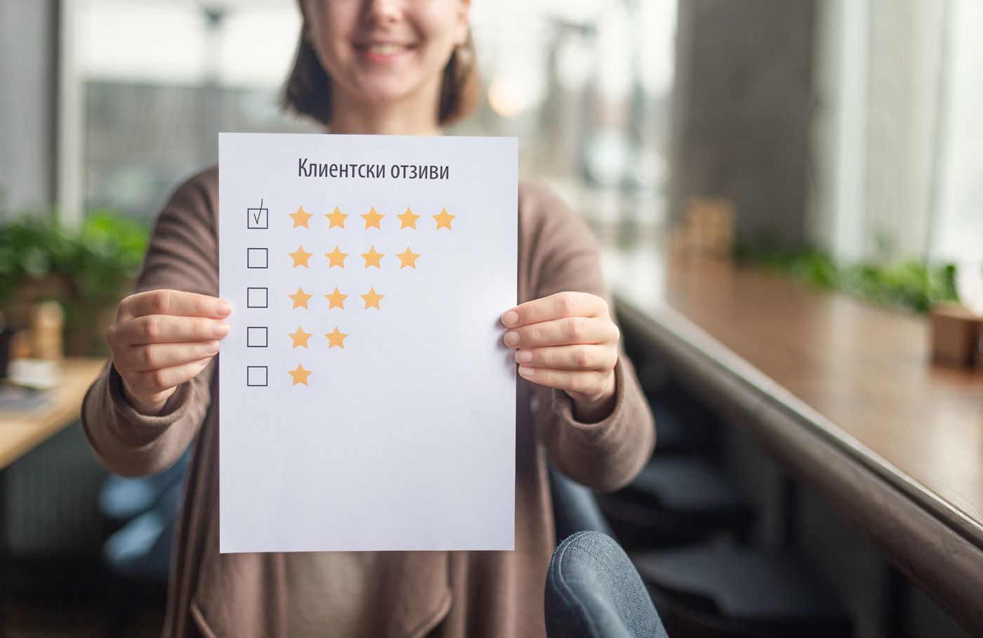 Client review workflow connected to online booking