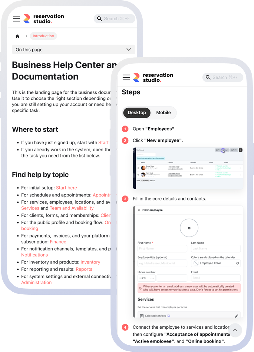 Path from documentation through AI first guidance to a ticket or person when the case needs tracking.
