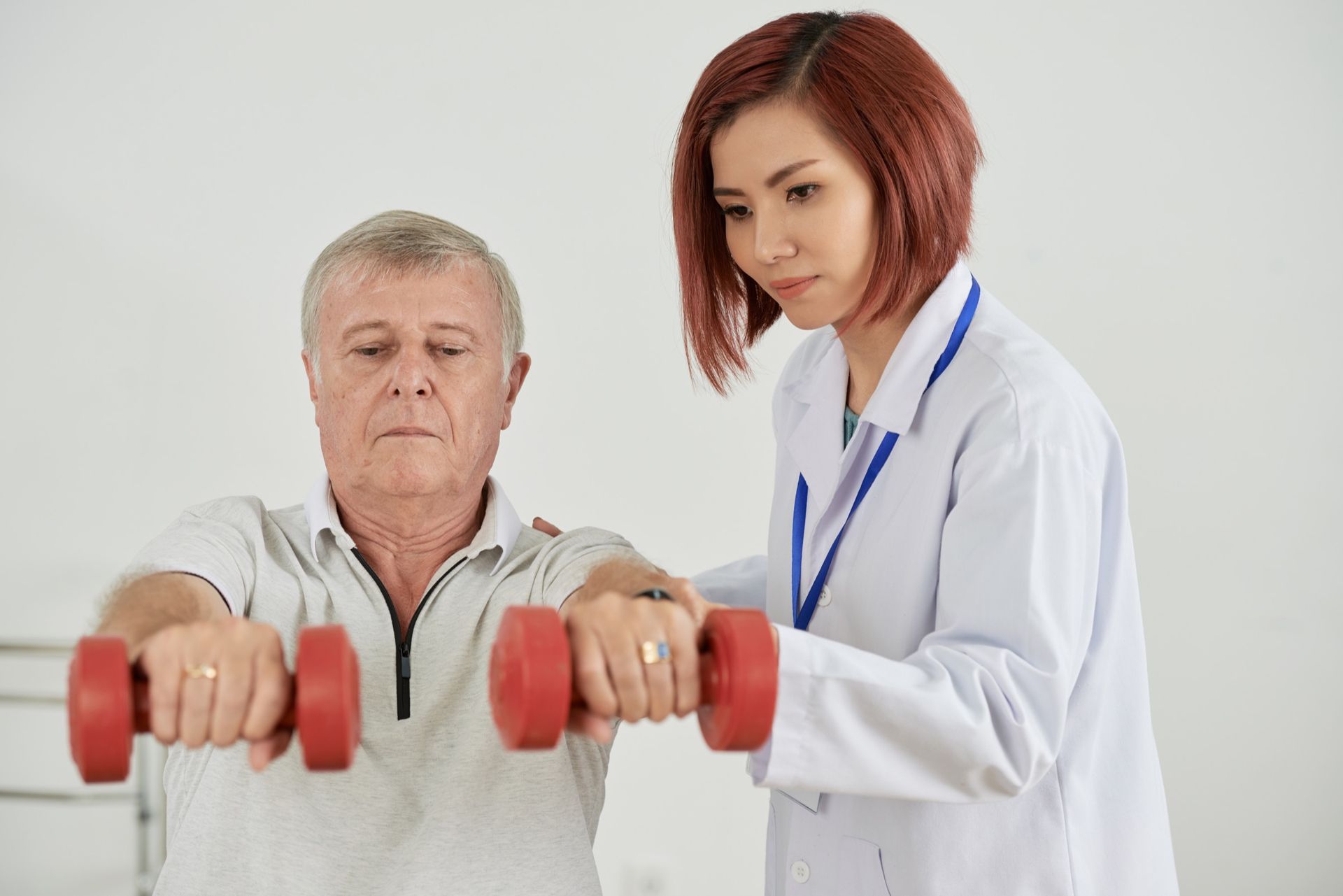 A physiotherapy session where visit series and patient context matter.